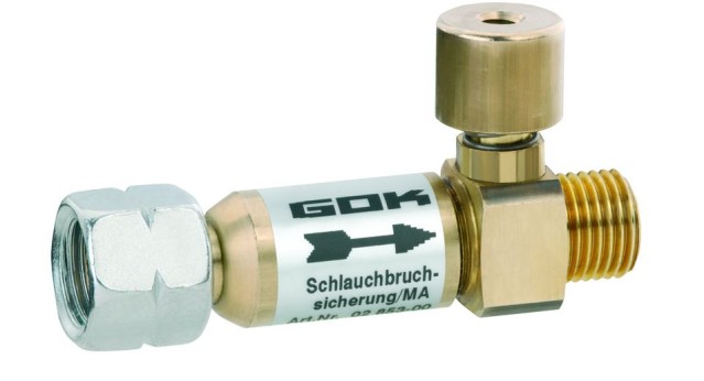 GOK hose breakage protection 50 mbar 1/4 left (manually)